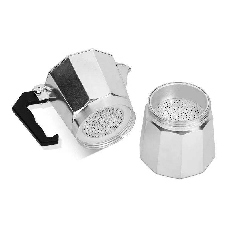 Comprar Cafetera Moka Aluminio 9 Tazas en Electroshopy - Ángulo 3